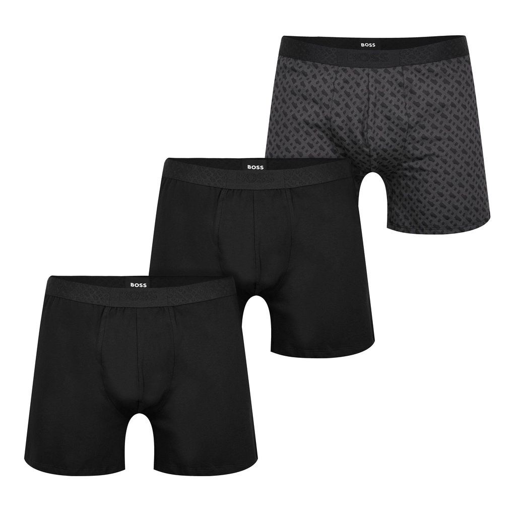Hugo Boss Boxer Br 3P S 10248908 01 - Monogram Blk994